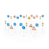 Набор дорожных знаков, 24 предмета, в пакете