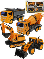Набор машинок 4шт "Строительная техника" инерционная