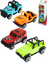 Набор машинок пластик 4шт, 10см "Джипы"