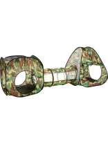 Палатка с туннелем "Военная" 230х78х91см, в сумке ПВХ