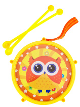 Барабан 14см "Музыкальный бум 2" сова