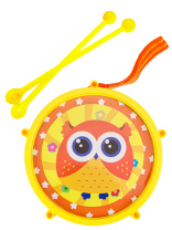 Барабан 14см "Музыкальный бум 2" сова Барабан 14см "Музыкальный бум 2" сова