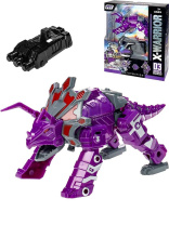 Трансформер-динозавр 20см фиолетовый