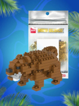 Конструктор пластм. Mini block "Бурый медведь" 150дет.