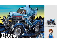 Конструктор пластм. Sluban "Монстр-трак голубой" 273 дет.