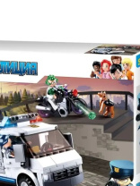 Конструктор пластм. Sluban "Полиция. Погоня на бронеавтобусе" 117 дет.