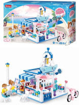 Конструктор пластм. Sluban "Розовая мечта. Кофейня" 289 дет.