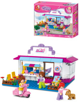 Конструктор пластм. Sluban "Розовая мечта.Кафе-бар с напитками" 226 дет.