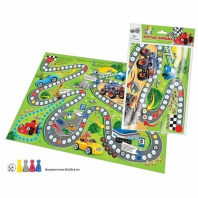 Игра с фишками 600*400 мм "Крутые виражи" в пакете 5+