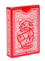 Карты игральные 54шт,  "Lewis & Wolf" red, пластик