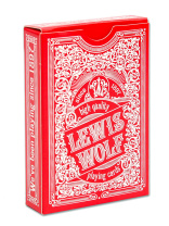 Карты игральные 54шт,  "Lewis & Wolf" red, пластик