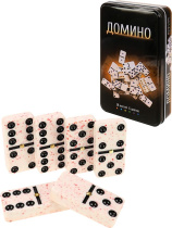 Домино в метал. коробке "Базар" 20*12см