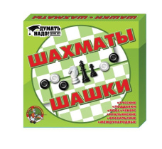 Игра 2в1 "Шашки, шахматы"