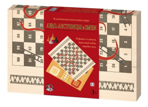 Игра настольная  "Лудо", "Лестницы и Змеи" 3+