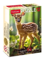 Пазл МАКСИ 12 элементов 175*130мм  "Лесные малыши"