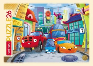 Пазл-рамка 300*200мм.  26 элементов "Светофор"