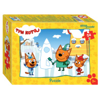 Пазлы 54 элемента 180*130мм. "Три кота - 1" AO "СТС" Пазлы 54 элемента 180*130мм. "Три кота - 1" AO "СТС"