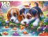Пазлы  160 элементов "Щенки и рыбки"