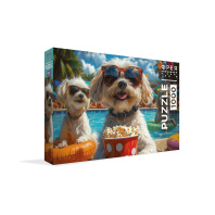 Пазлы 1000 элементов  470*670мм. "Вечеринка у бассейна"