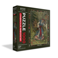 Пазлы 1000 элементов  470*670мм. "Славянская мифология. Баба Яга"