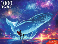 Пазлы 1000 элементов  685*480мм. "Сферы и кит"