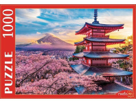 Пазлы 1000 элементов  685*480мм. "Япония. Закат над горой Фудзи"