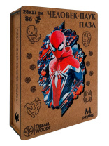 Пазлы деревянные 107 элементов 210*190мм  "Человек-паук"