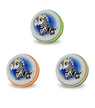 Мяч детский резиновый 12см "Зебра"