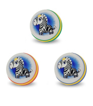 Мяч детский резиновый 12см "Зебра"