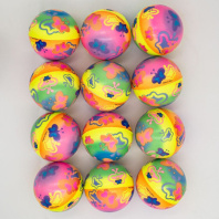 Мяч мягкий  6,3см "Бабочки" ППУ 12 шт/уп