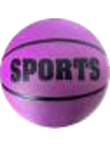 Мяч спортивный баскетбольный 37 см, PVC, 520гр, фиолетовый, НЕ НАДУТЫЙ