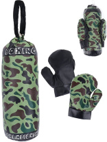 Набор для бокса "Военный" груша 31 см, перчатки