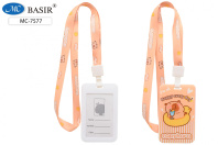 Бейдж 110*68 мм вертикальный "Капибара", зажим с лентой Бейдж 110*68 мм вертикальный "Капибара", зажим с лентой