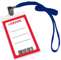 Бейдж 63*105 мм. вертикальный, на ленте с клипом Бейдж 63*105 мм. вертикальный, на ленте с клипом