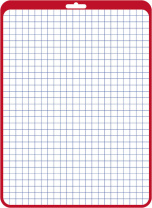 Доска маркерная Канцбург А4 двухсторонняя, клетка+ линейка, красная рамка