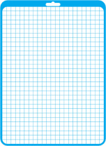 Доска маркерная Канцбург А4 двухсторонняя, клетка+ линейка, синяя рамка