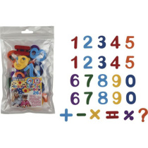 Магнит для доски 26шт "Магнитные цифры и знаки"