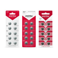 Батарейка-таблетка G13-10B Smartbuy Alkaline, блистер, цена за 1 шт