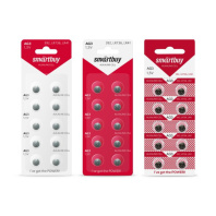 Батарейка-таблетка G3-10B Smartbuy Alkaline, блистер, цена за 1 шт