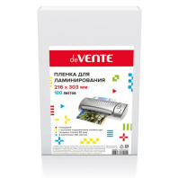 Плёнка д/ламинирования deVente А4,  80мкм, 100шт/уп