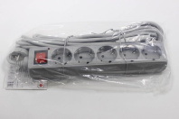 Сетевой фильтр Buro 500SL-5-G 5м (5 розеток) серый (пакет ПЭ)