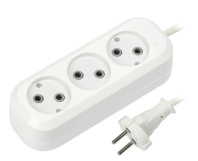 Удлинитель Smartbuy, 3 гнезда 1,5 м.10А/2,2кВт без заземления ПВС 2х1