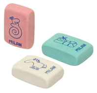Ластик MILAN "4080" прямоугольный, натуральный каучук