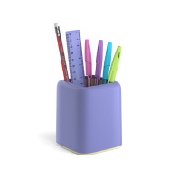 Настольный органайзер ЕК "Forte" Pastel, фиолетовый с желтой вставкой