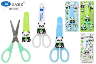 Ножницы детские Basir 13,5см "Панда" в пластик.чехле