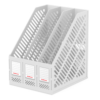 Накопитель д\бумаг верт. сборный, 3 отд. Classic, белый