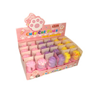 Точилка пласт. 1 отв. Egoist "Лапки" с контейнером 3*3,5 см, ассорти дизайнов Точилка пласт. 1 отв. Egoist "Лапки" с контейнером 3*3,5 см, ассорти дизайнов