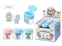 Точилка пласт. 2 отв. "Зубастик 2" с контейнером, 4 диз. Точилка пласт. 2 отв. "Зубастик 2" с контейнером, 4 диз.