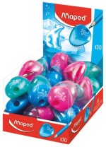 Точилка пласт. с контейнером  1 отв. I-GLOO, полупрозр., ассорти