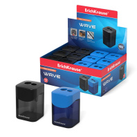 Точилка пласт. с контейнером  2 отв. WAVE